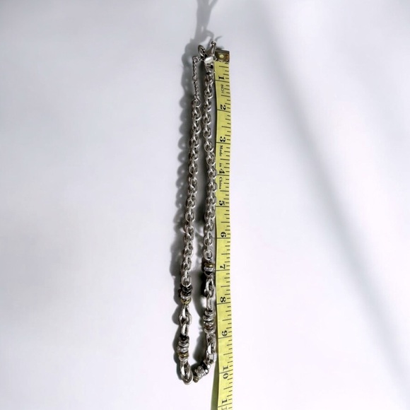 FOSSIL Silver Tone chain with rhinestones - Picture 4 of 4